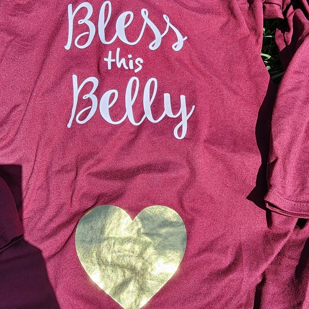 Violet And Ruby Maternity Size M Red Bless This B… - image 3